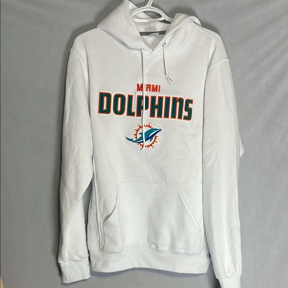 Russel Athletics Miami Dolphins White Hoodie